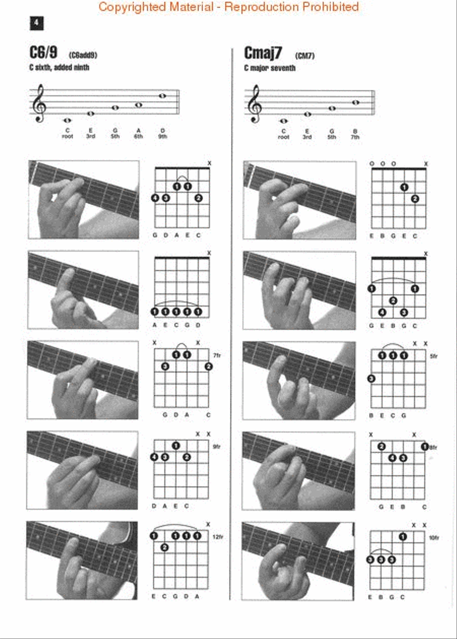 Picture Chord Encyclopedia for Left-Handed Guitarists Guitar scores gallery preview page 4