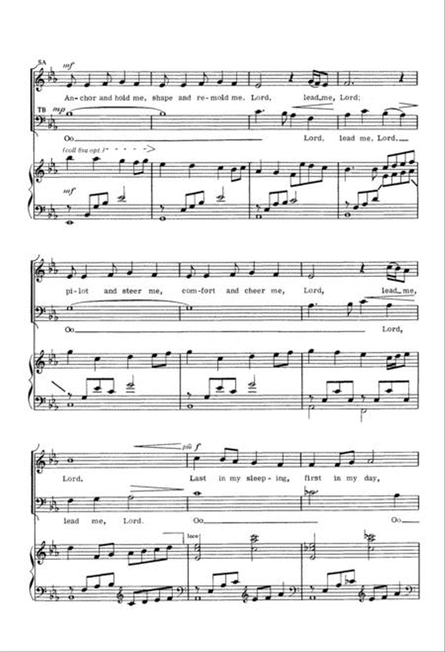 Lord, Lead Me, Lord 4-Part scores gallery preview page 5