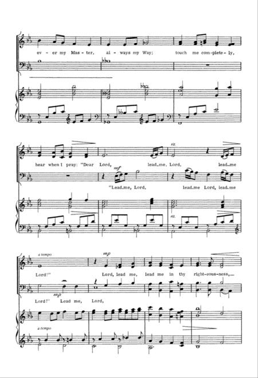 Lord, Lead Me, Lord 4-Part scores gallery preview page 6
