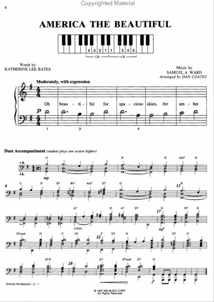 Teacher's Choice! Dan Coates Pop Keyboard Library Piano Method scores gallery preview page 2