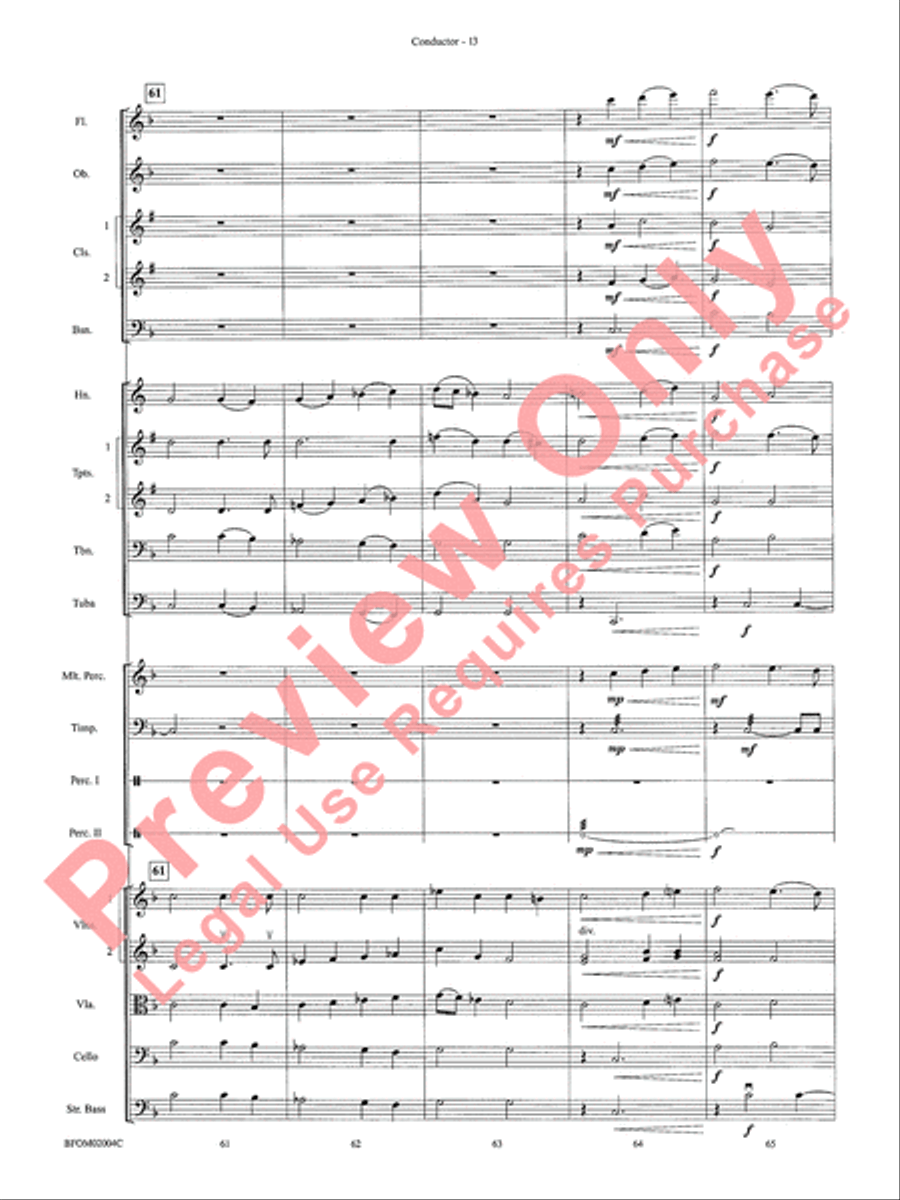 To Reap the Blessings of Freedom Full Orchestra scores gallery preview page 15