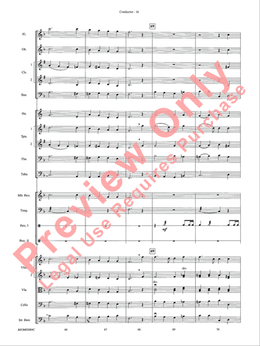 To Reap the Blessings of Freedom Full Orchestra scores gallery preview page 16