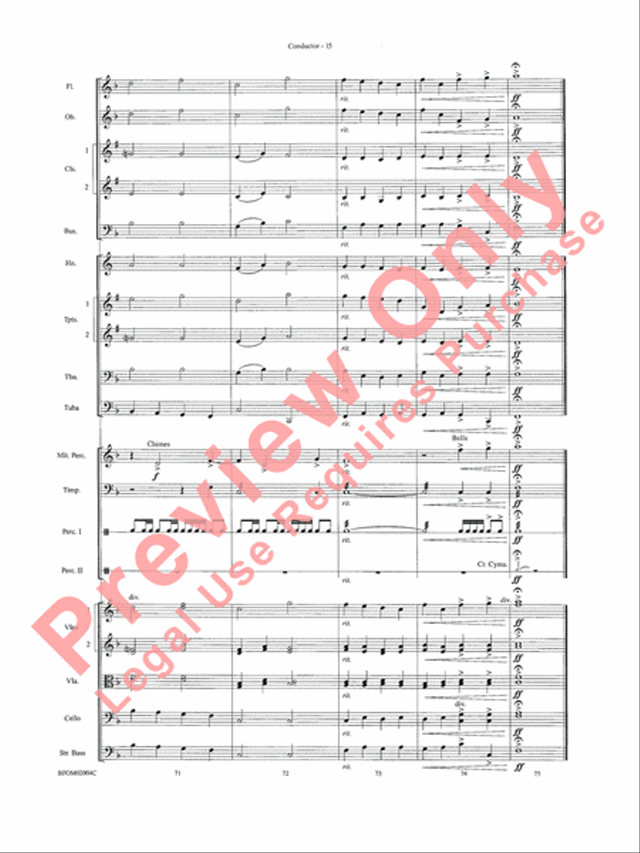 To Reap the Blessings of Freedom Full Orchestra scores gallery preview page 17