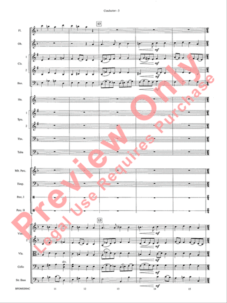 To Reap the Blessings of Freedom Full Orchestra scores gallery preview page 5
