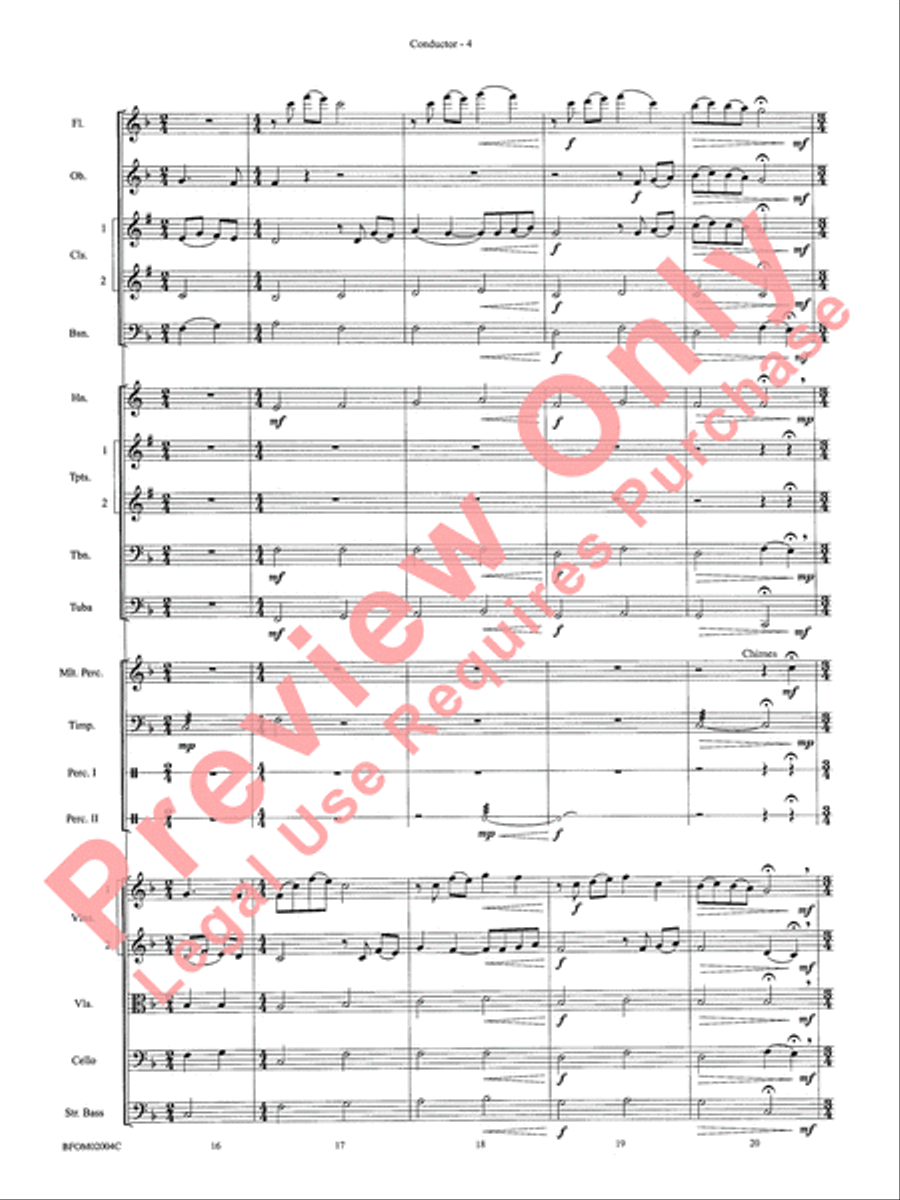 To Reap the Blessings of Freedom Full Orchestra scores gallery preview page 6