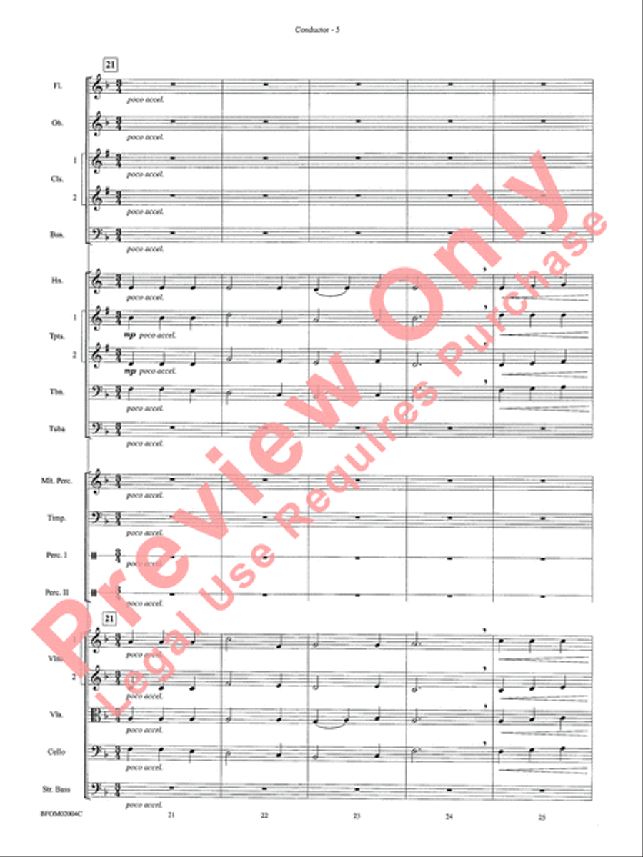 To Reap the Blessings of Freedom Full Orchestra scores gallery preview page 7