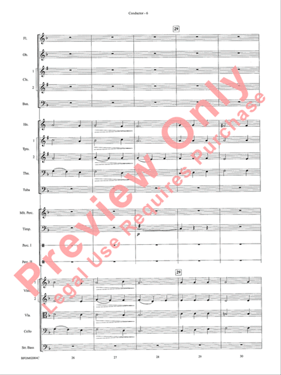 To Reap the Blessings of Freedom Full Orchestra scores gallery preview page 8