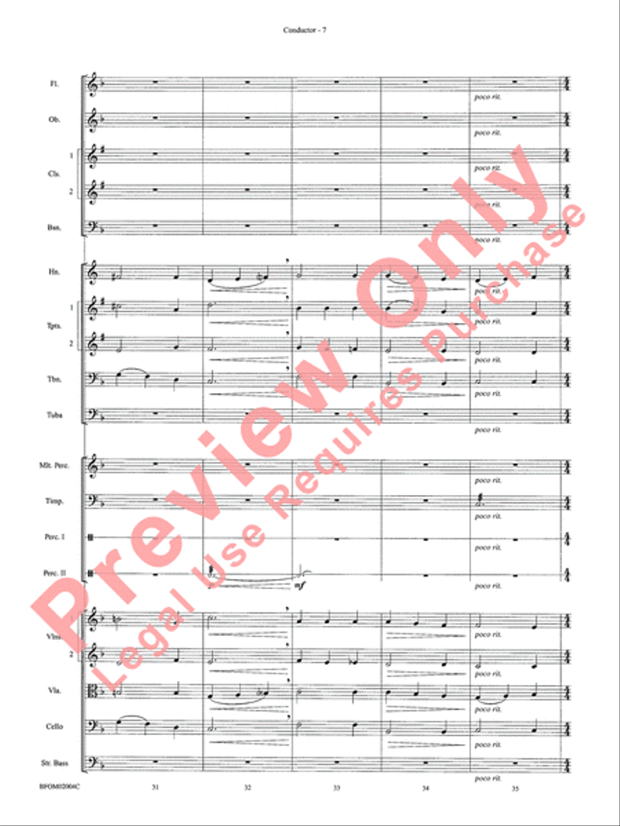 To Reap the Blessings of Freedom Full Orchestra scores gallery preview page 9