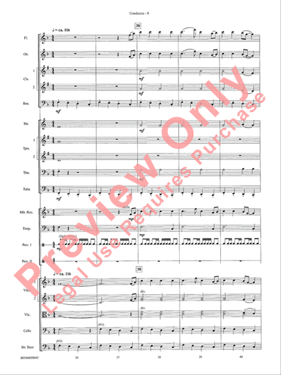 To Reap the Blessings of Freedom Full Orchestra scores gallery preview page 10