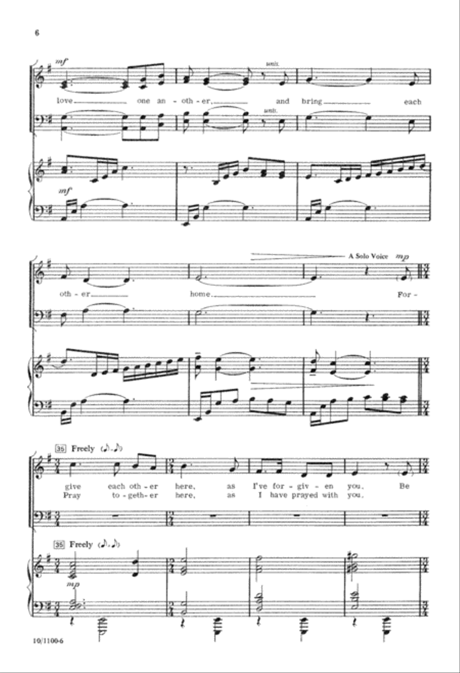 Love One Another Love One Another 4-Part scores gallery preview page 7