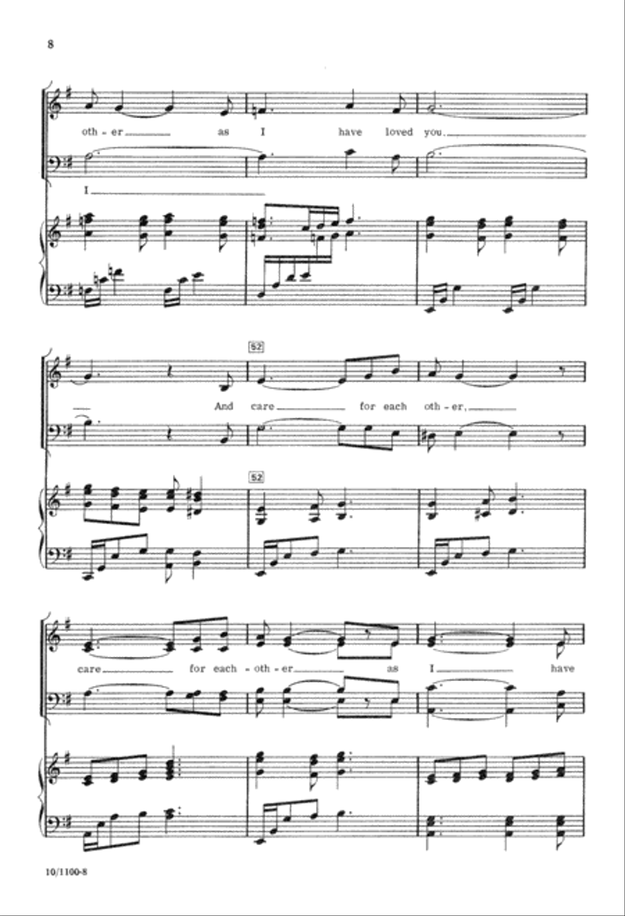 Love One Another Love One Another 4-Part scores gallery preview page 9