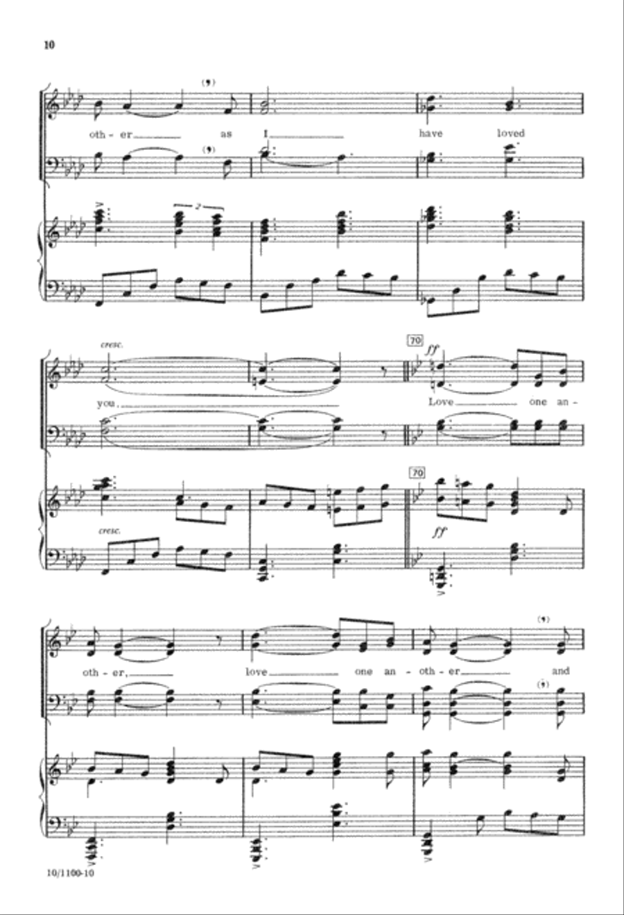 Love One Another Love One Another 4-Part scores gallery preview page 11