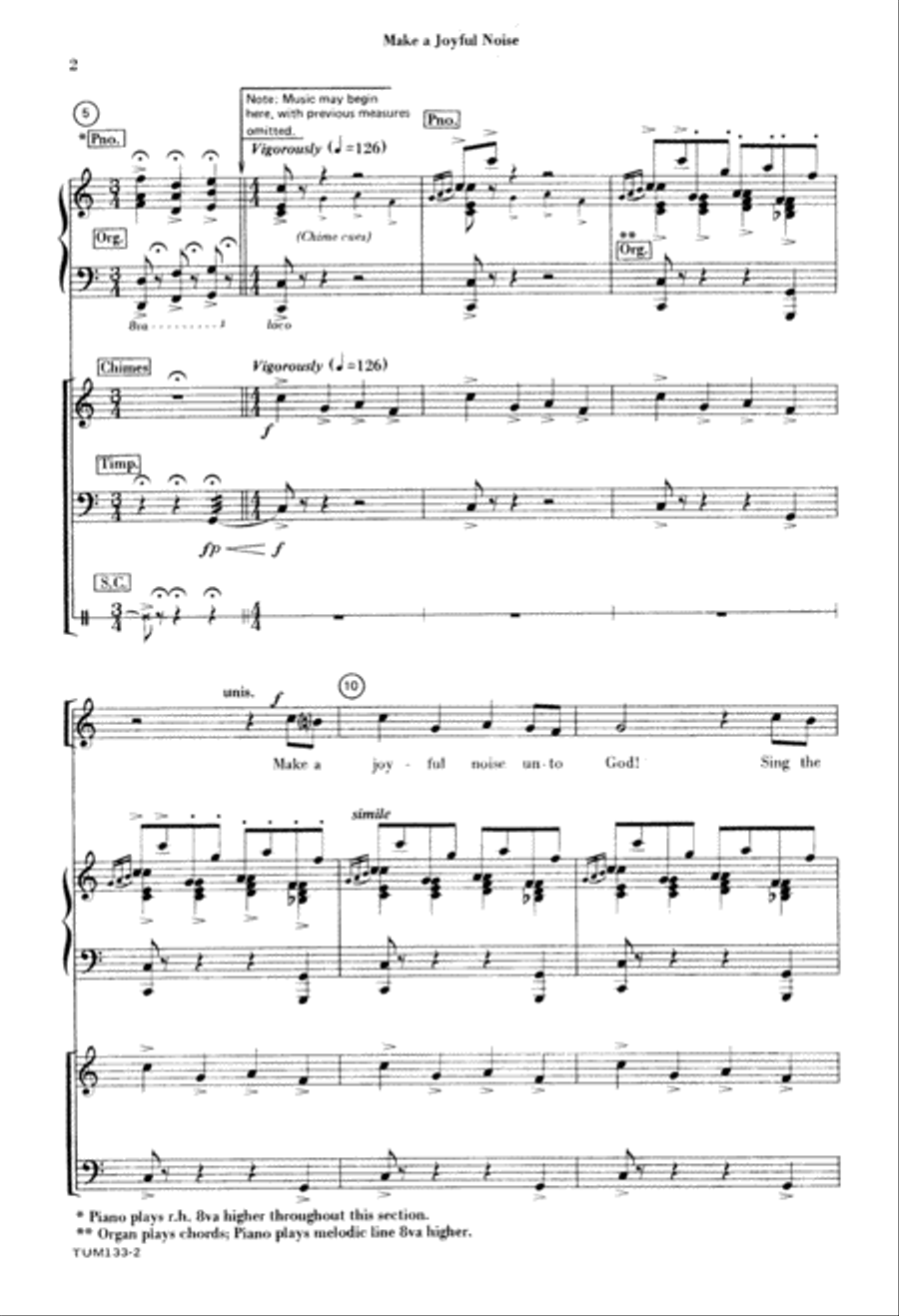 Make a Joyful Noise Make a Joyful Noise 2-Part scores gallery preview page 3