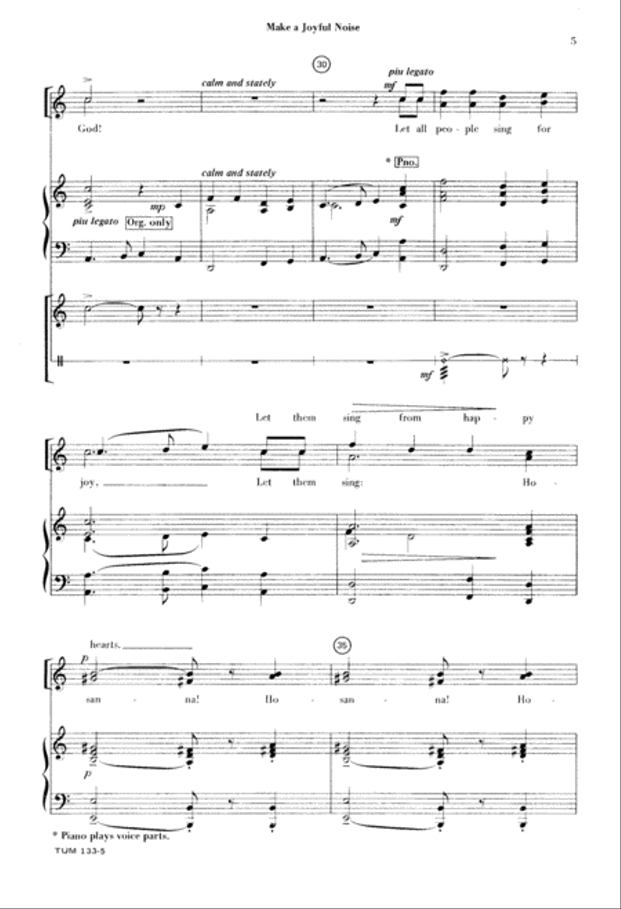 Make a Joyful Noise Make a Joyful Noise 2-Part scores gallery preview page 6