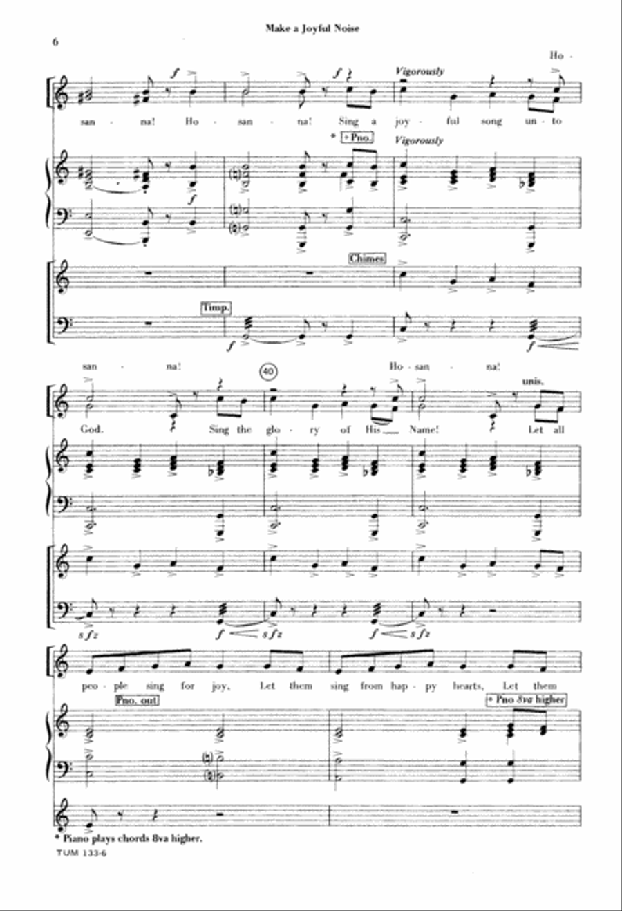 Make a Joyful Noise Make a Joyful Noise 2-Part scores gallery preview page 7