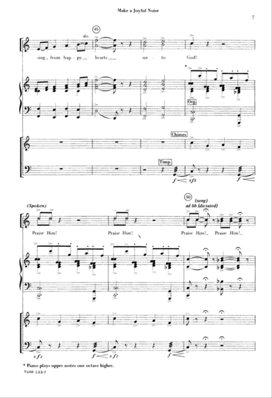 Make a Joyful Noise Make a Joyful Noise 2-Part scores gallery preview page 8