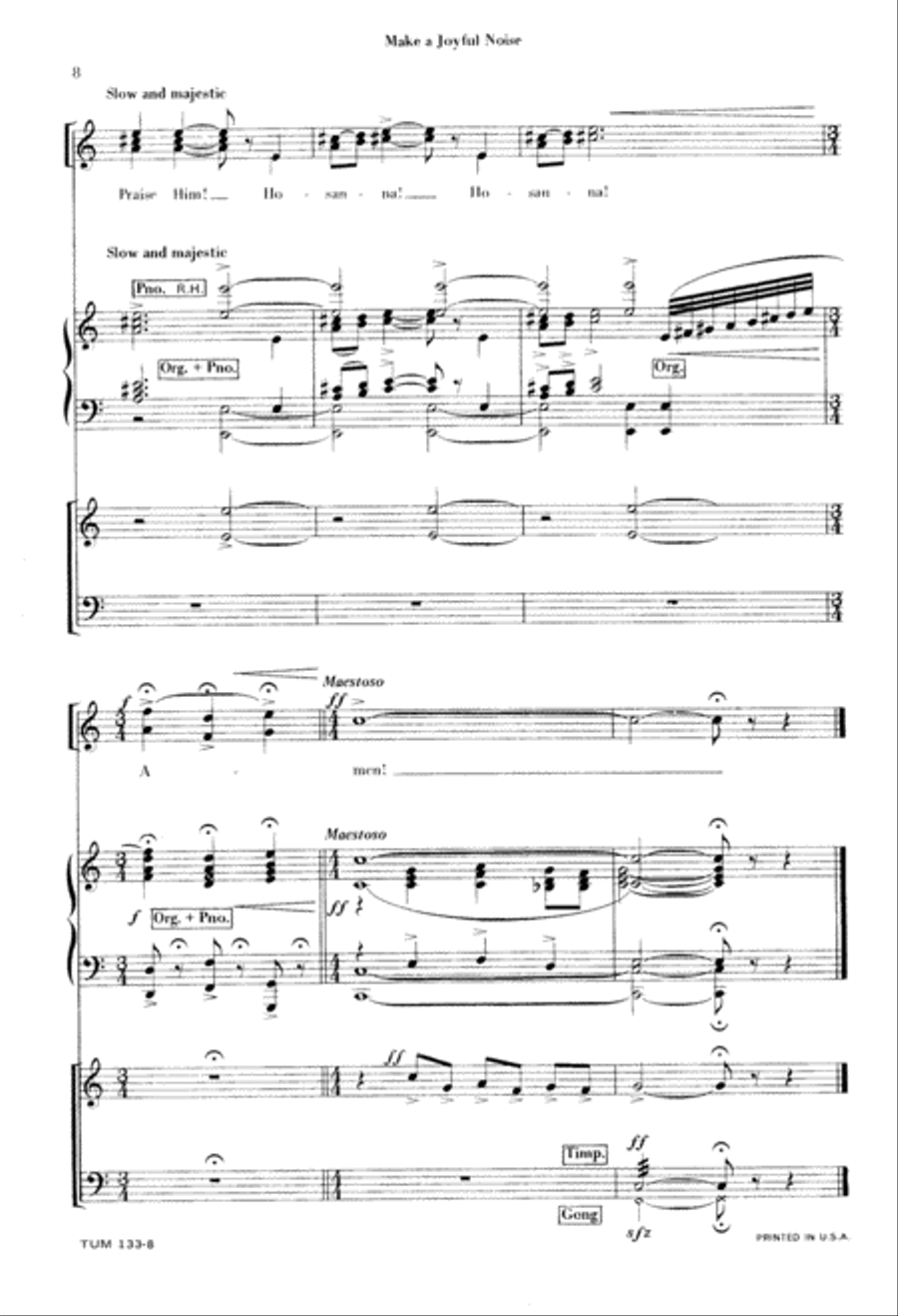 Make a Joyful Noise Make a Joyful Noise 2-Part scores gallery preview page 9
