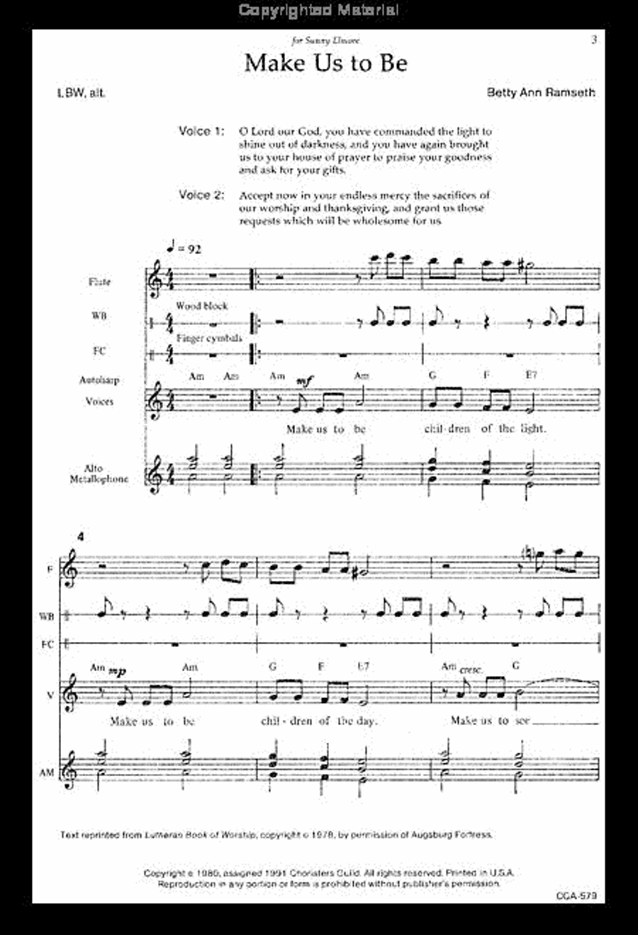 Make Us to Be Make Us to Be Unison Choir scores gallery preview page 3