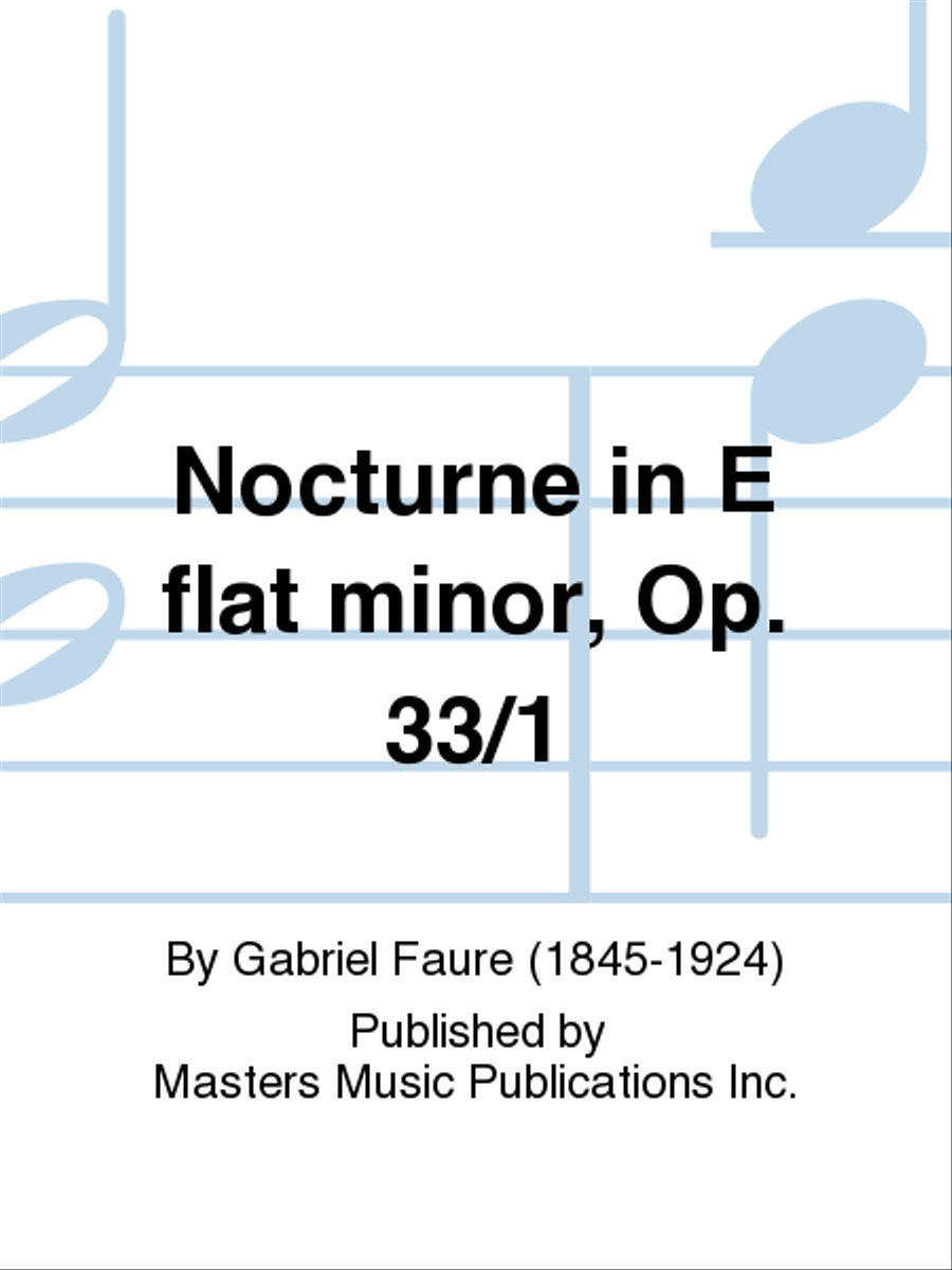 Nocturne in E flat minor, Op. 33/1 Chamber Music scores gallery preview page 1