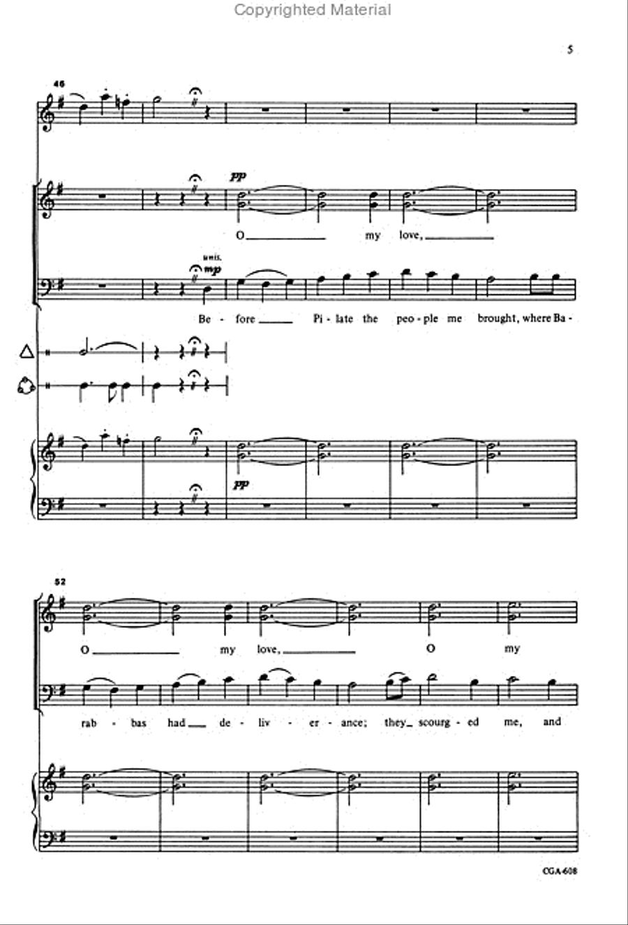 My Dancing Day 4-Part scores gallery preview page 5