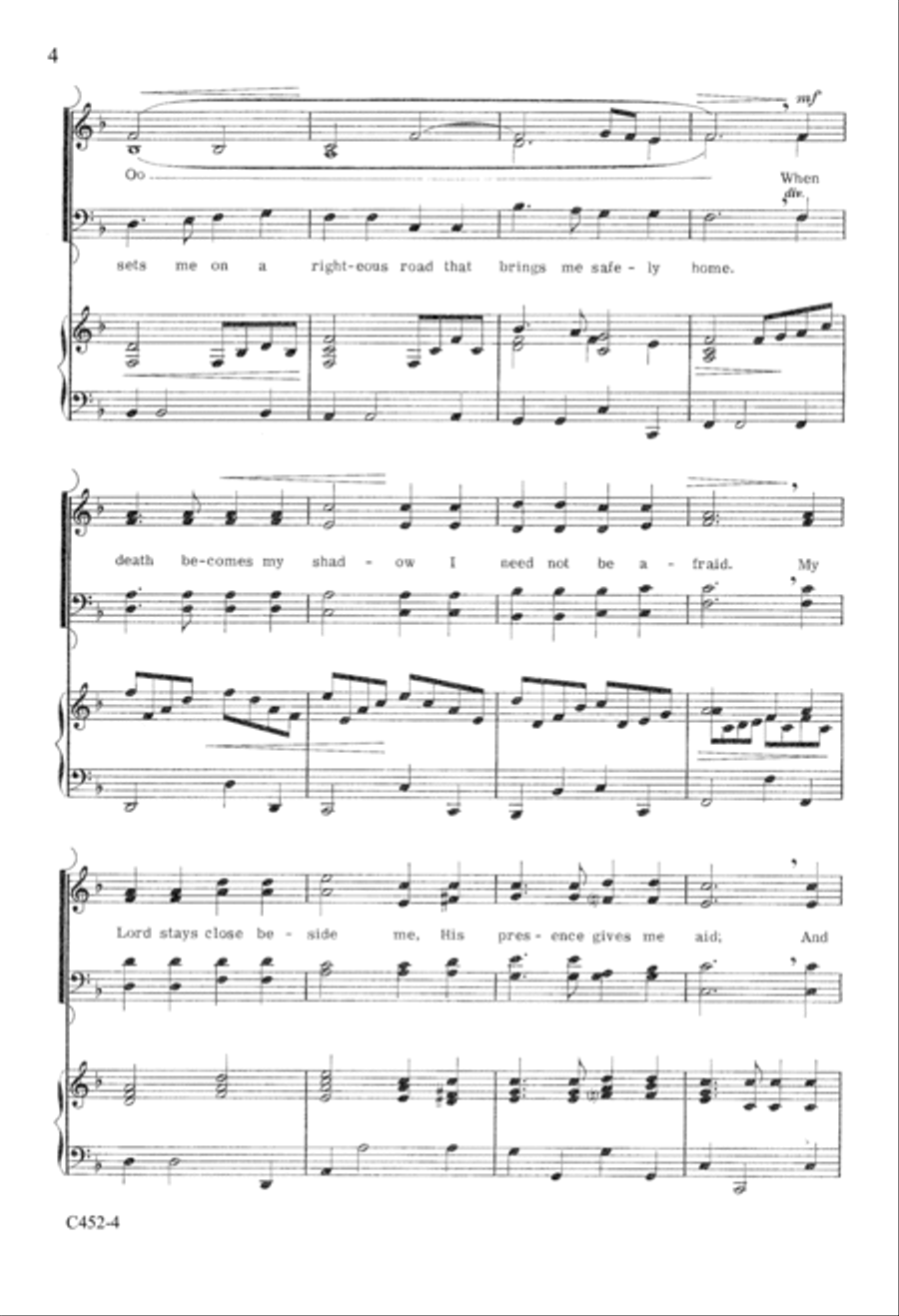 My Lord is Like a Shepherd 4-Part scores gallery preview page 5