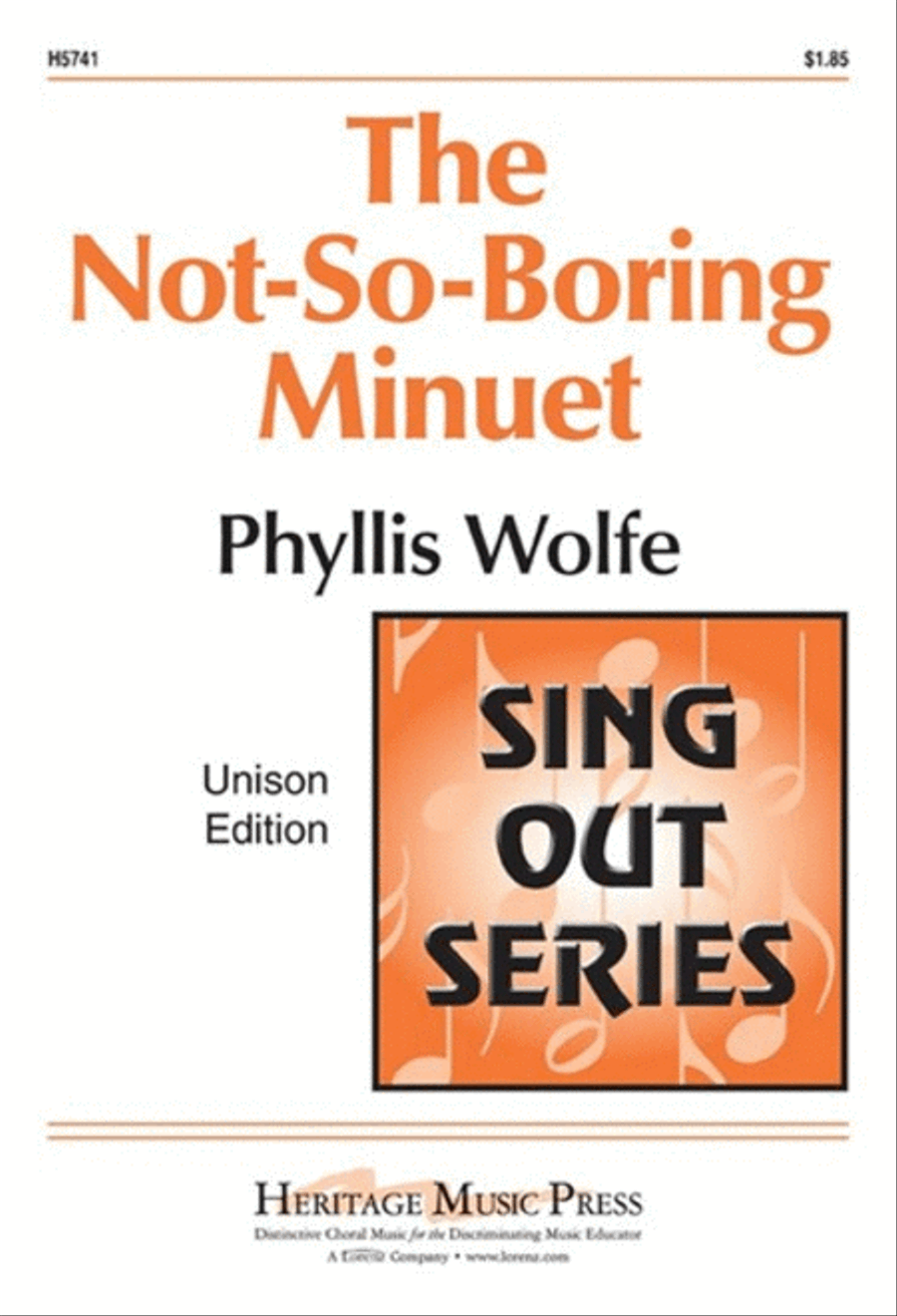 The Not So Boring Minuet The Not So Boring Minuet Unison Choir scores gallery preview page 1
