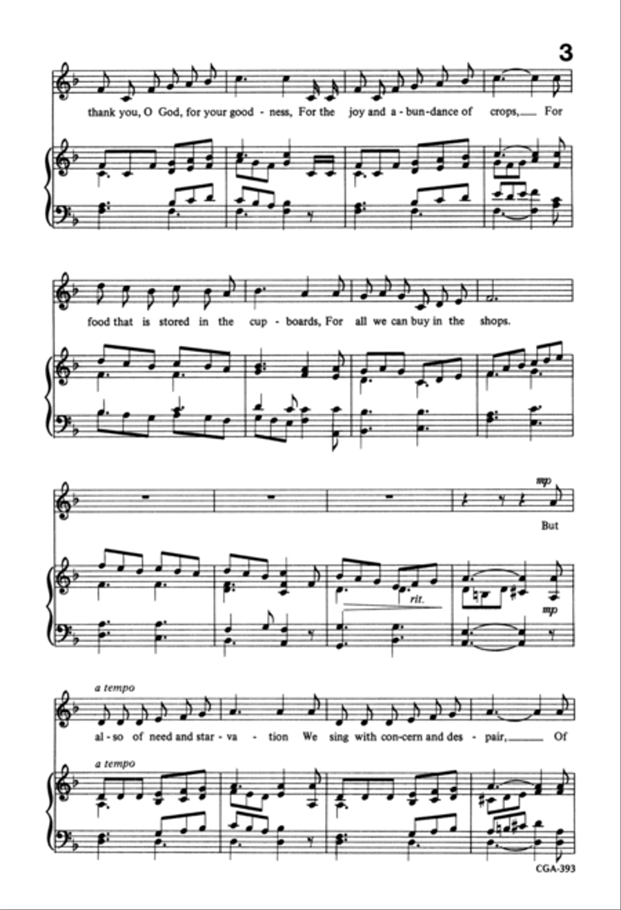 Now Join We to Praise the Creator Unison Choir scores gallery preview page 3
