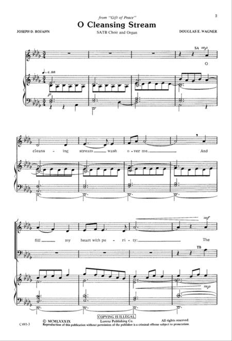 O Cleansing Stream 4-Part scores gallery preview page 3