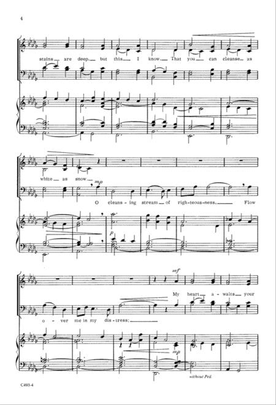 O Cleansing Stream 4-Part scores gallery preview page 4