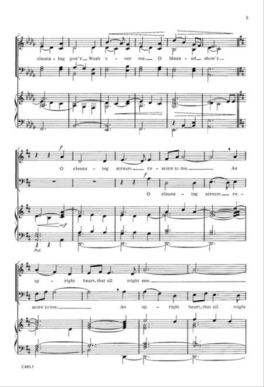 O Cleansing Stream 4-Part scores gallery preview page 5
