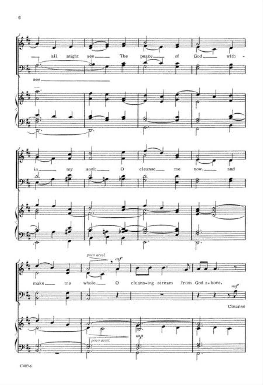 O Cleansing Stream 4-Part scores gallery preview page 6