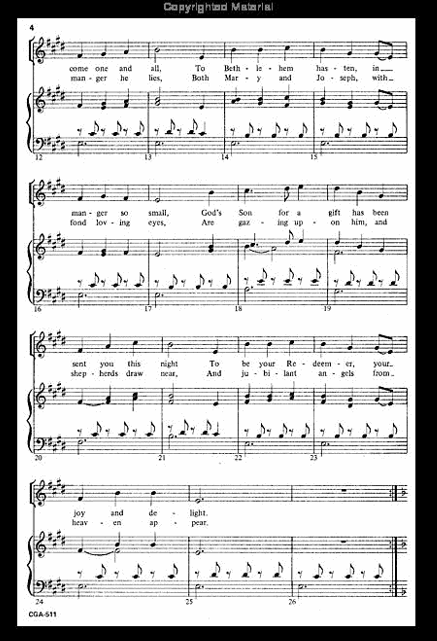 Oh Come, All You Children Unison Choir scores gallery preview page 3