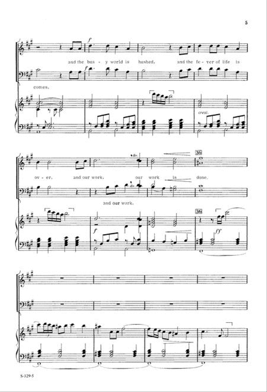 O Lord, Support Us All the Day Long 4-Part scores gallery preview page 5