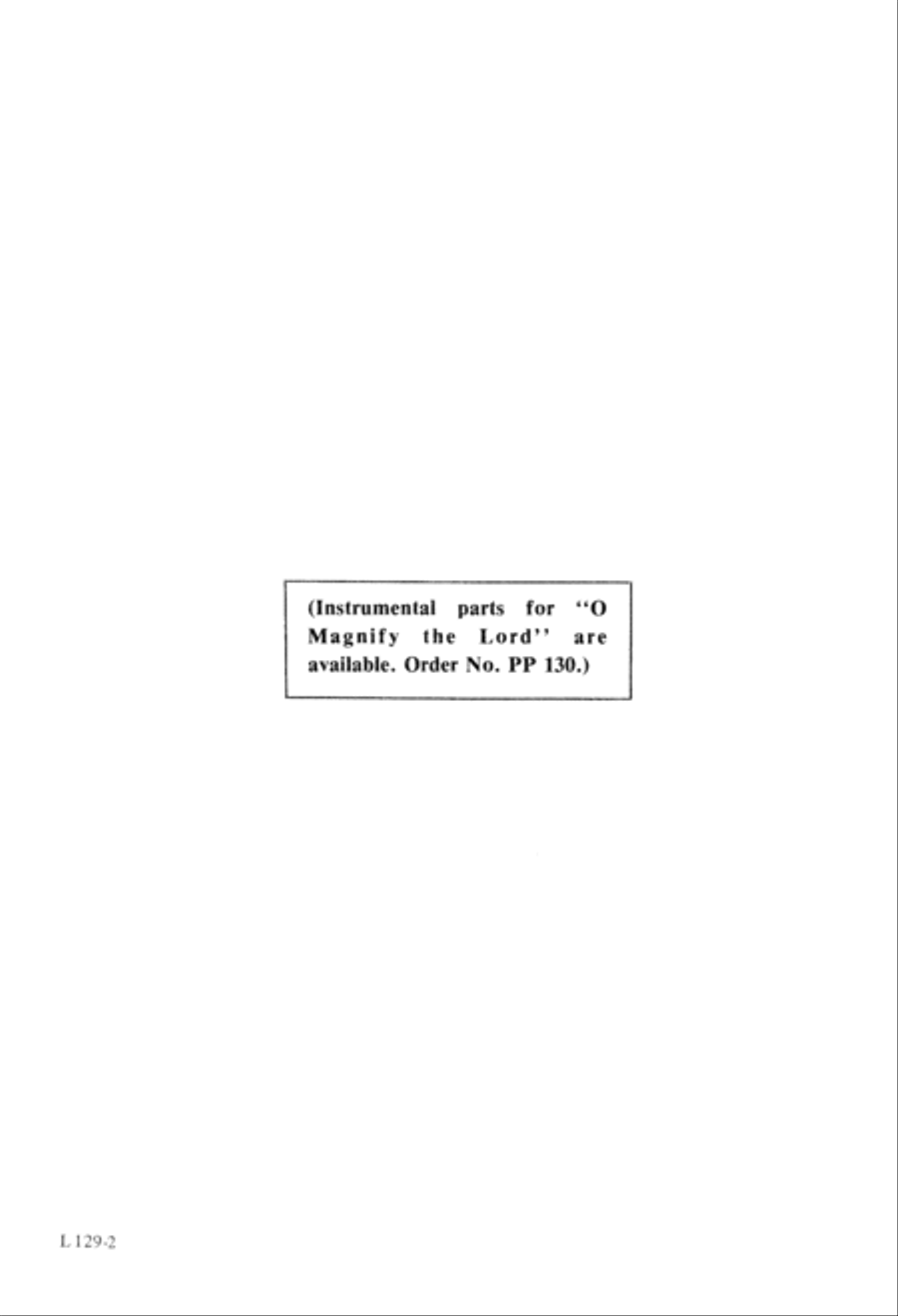 O Magnify the Lord O Magnify the Lord 4-Part scores gallery preview page 3