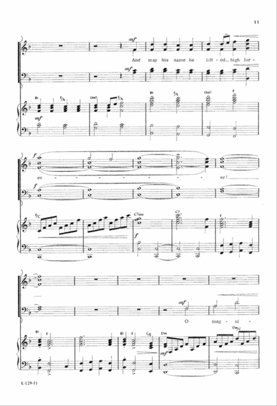 O Magnify the Lord O Magnify the Lord 4-Part scores gallery preview page 12
