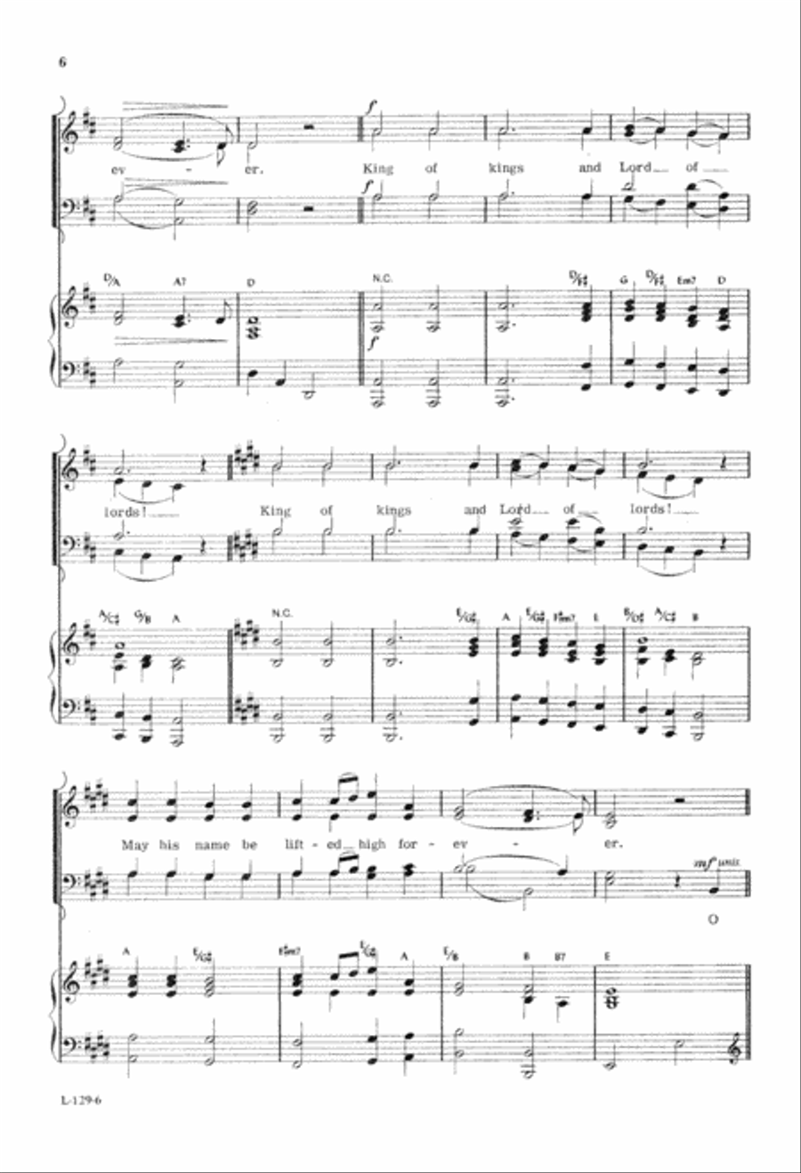 O Magnify the Lord O Magnify the Lord 4-Part scores gallery preview page 7