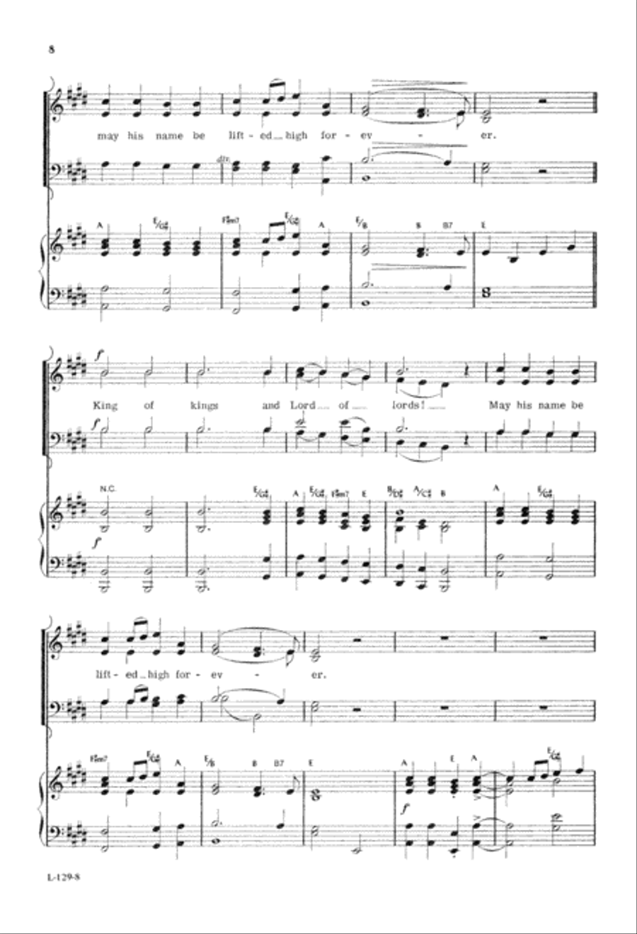O Magnify the Lord O Magnify the Lord 4-Part scores gallery preview page 9