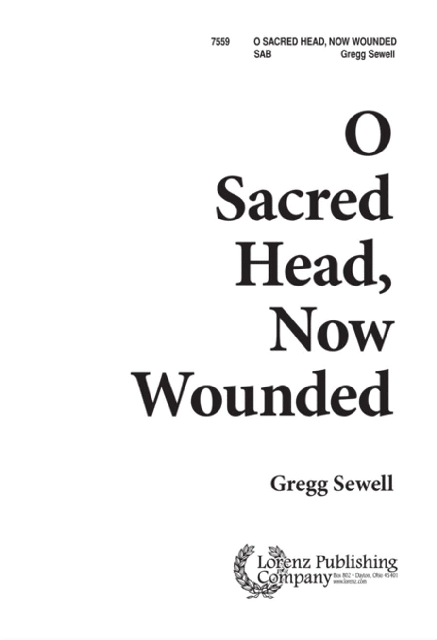 O Sacred Head, Now Wounded 3-Part scores gallery preview page 2