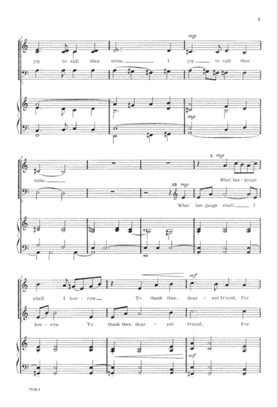O Sacred Head, Now Wounded 3-Part scores gallery preview page 6