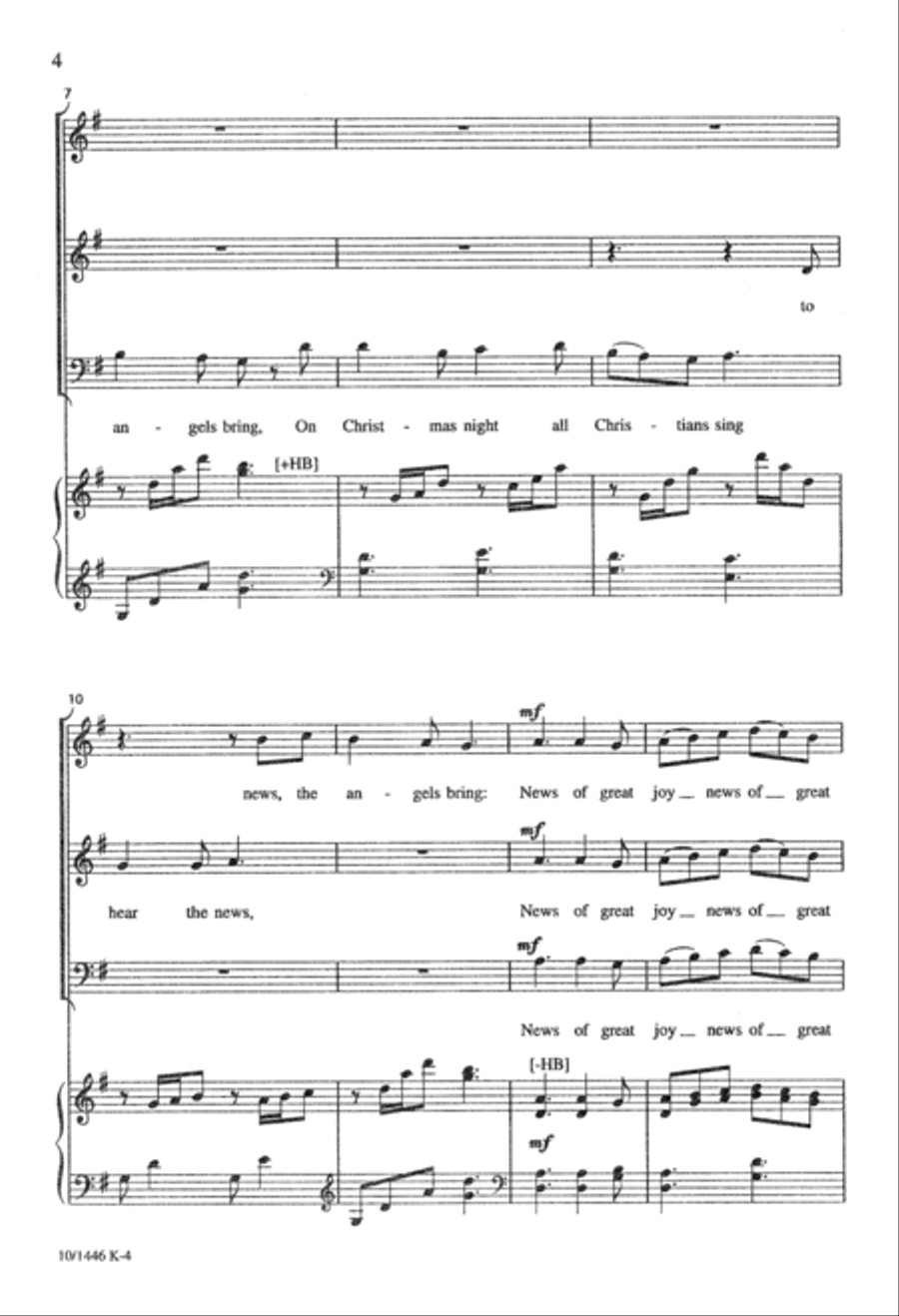 On Christmas Night On Christmas Night 3-Part scores gallery preview page 5