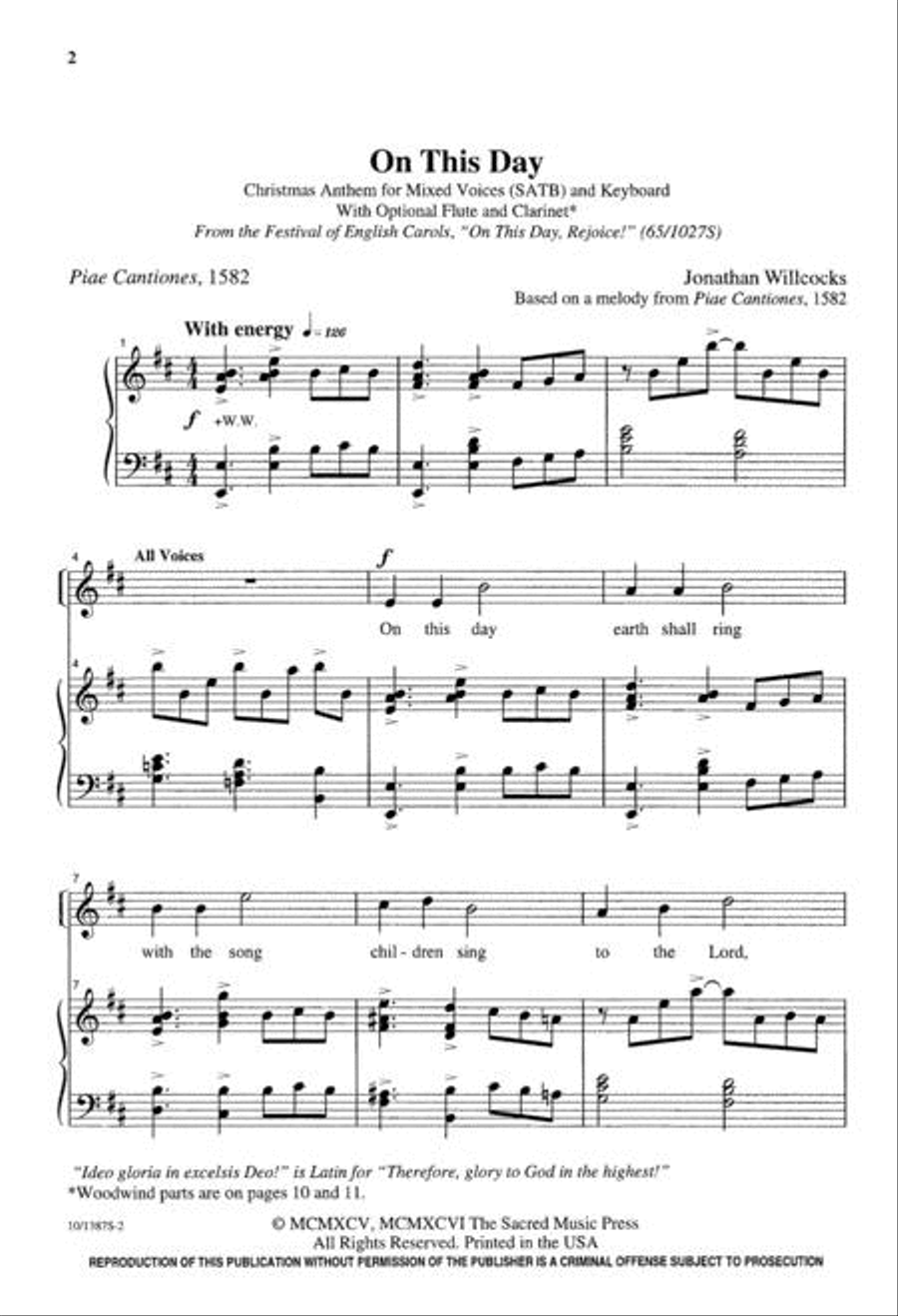 On This Day 4-Part scores gallery preview page 2