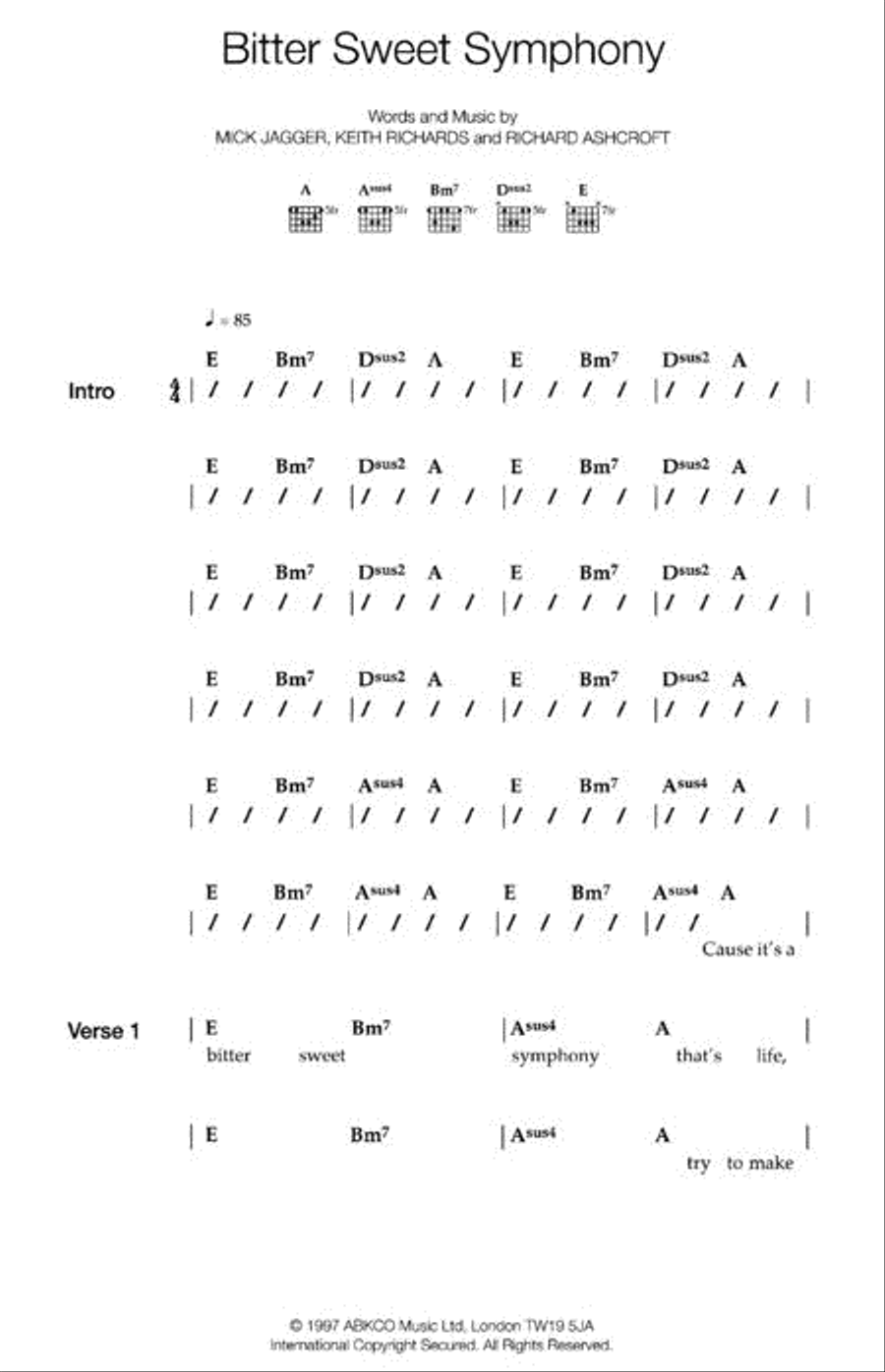 Make Music with The Verve Electric Guitar scores gallery preview page 2