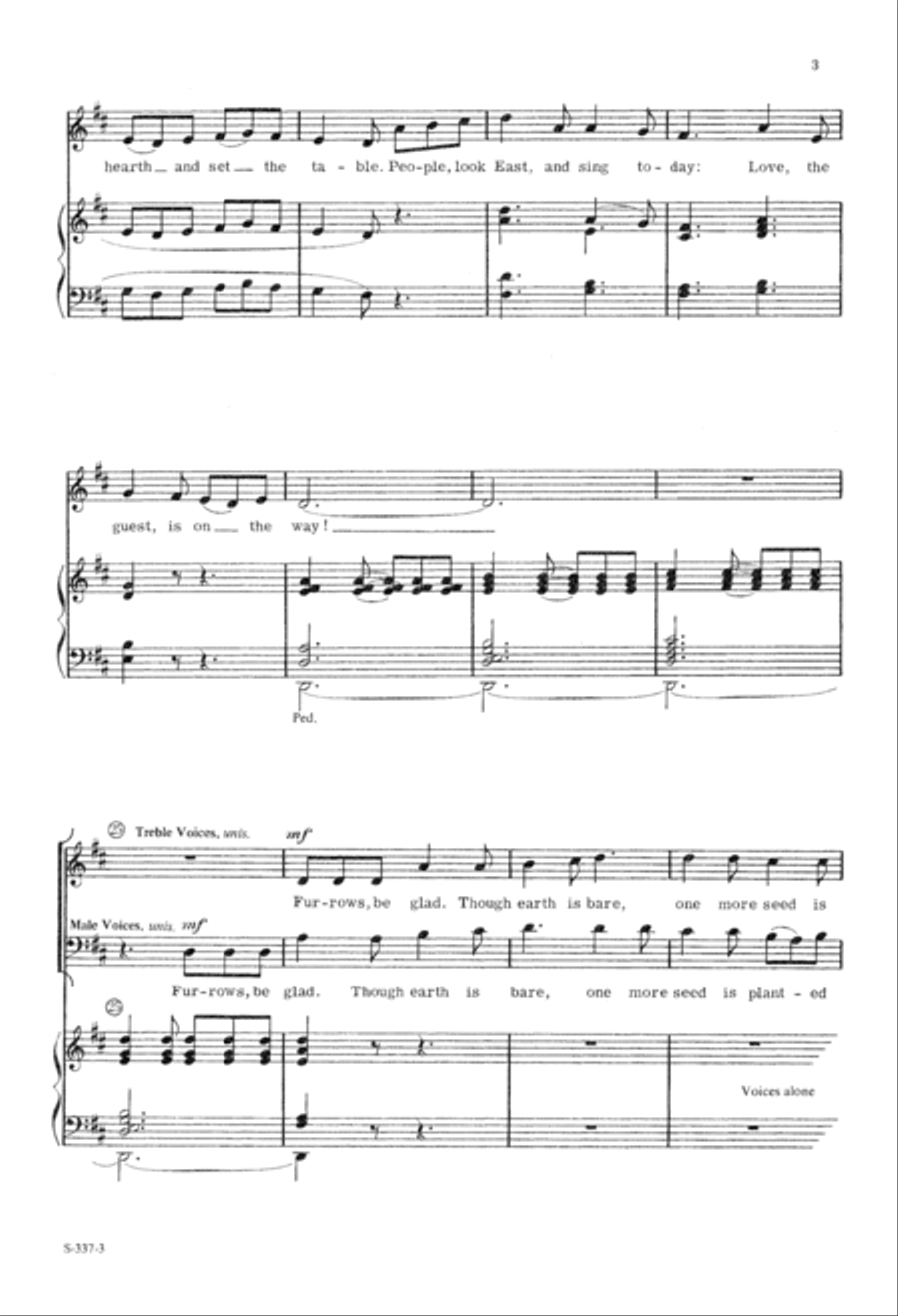 People, Look East People, Look East 4-Part scores gallery preview page 4