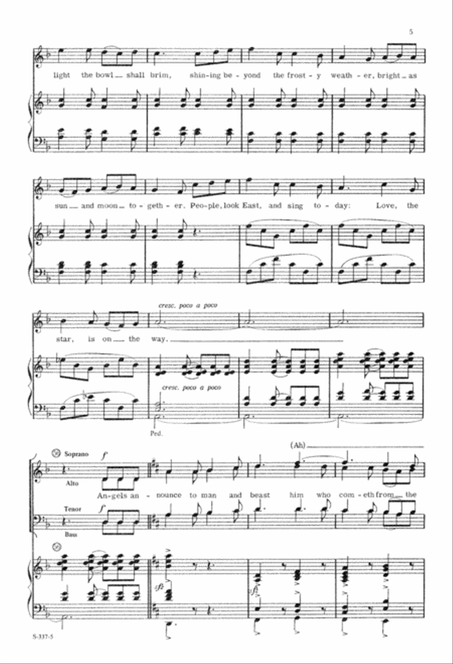 People, Look East People, Look East 4-Part scores gallery preview page 6