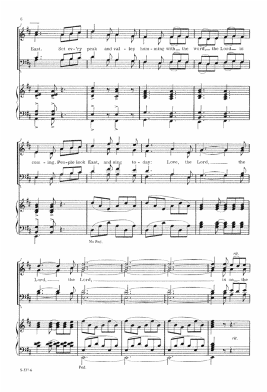 People, Look East People, Look East 4-Part scores gallery preview page 7