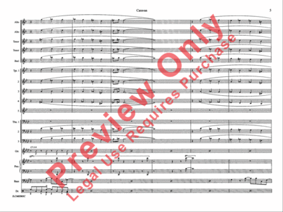 Caravan Caravan Jazz Ensemble scores gallery preview page 12