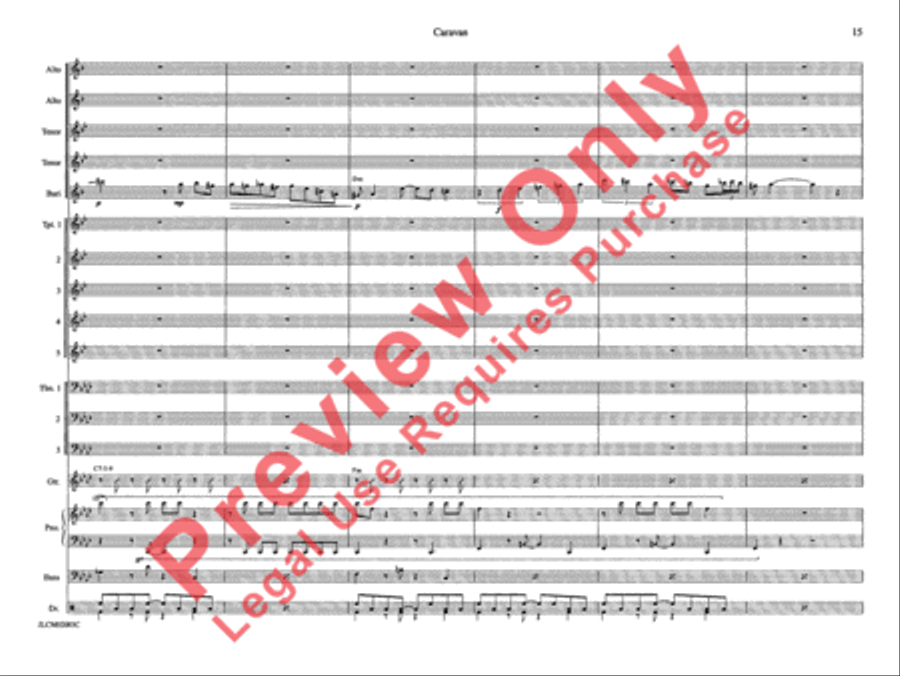 Caravan Caravan Jazz Ensemble scores gallery preview page 22