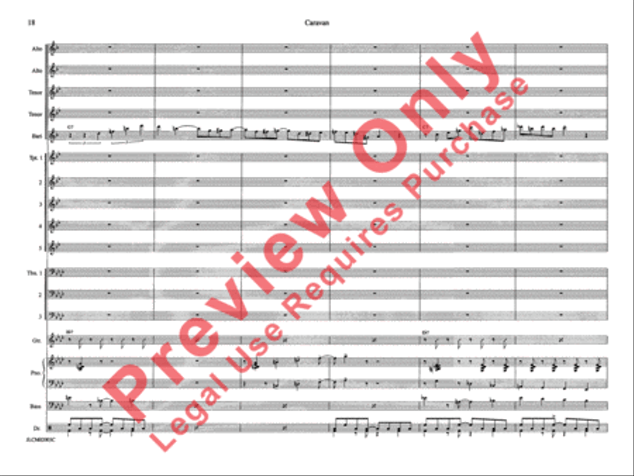 Caravan Caravan Jazz Ensemble scores gallery preview page 25