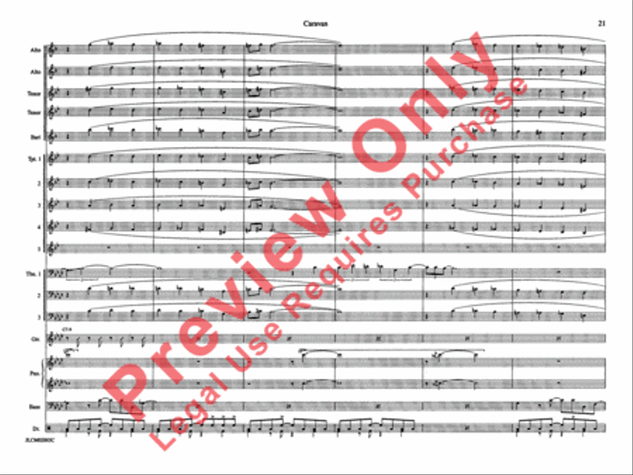 Caravan Caravan Jazz Ensemble scores gallery preview page 28
