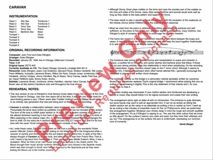 Caravan Caravan Jazz Ensemble scores gallery preview page 6